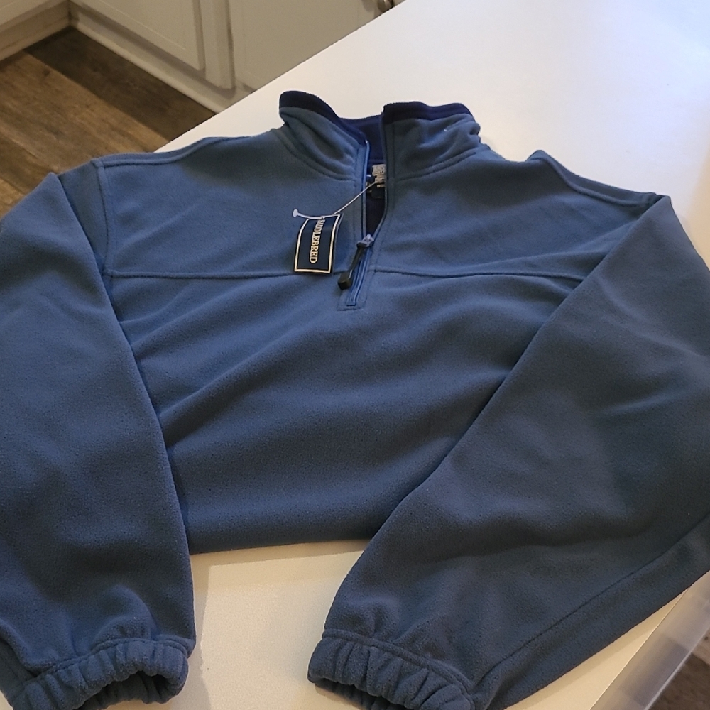 Saddlebred Men's Zip-Up Sweater in Deep Blue